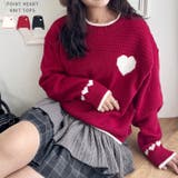 ポイントハートニットトップス | Outfitter lab | 詳細画像1 