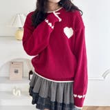 ポイントハートニットトップス | Outfitter lab | 詳細画像10 