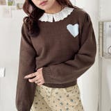 ワンポイントハートニットトップス | Outfitter lab | 詳細画像10 