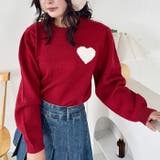 ワンポイントハートニットトップス | Outfitter lab | 詳細画像21 