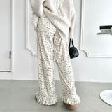 裾フリル小花柄コーデュロイパンツ | Outfitter lab | 詳細画像7 