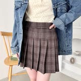 チェック柄プリーツミニスカパン | Outfitter lab | 詳細画像6 