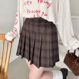 チェック柄プリーツミニスカパン | Outfitter lab | 詳細画像8 