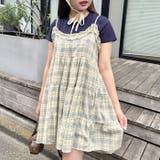 チェック柄フリルティアードチュニック | Outfitter lab | 詳細画像11 