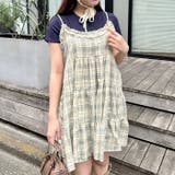 チェック柄フリルティアードチュニック | Outfitter lab | 詳細画像12 