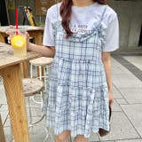 チェック柄フリルティアードチュニック | Outfitter lab | 詳細画像17 