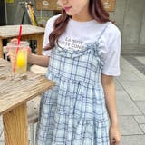 チェック柄フリルティアードチュニック | Outfitter lab | 詳細画像19 