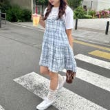 チェック柄フリルティアードチュニック | Outfitter lab | 詳細画像21 