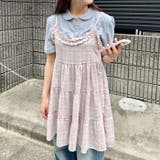 チェック柄フリルティアードチュニック | Outfitter lab | 詳細画像5 