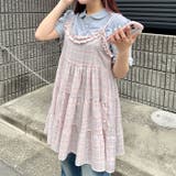 チェック柄フリルティアードチュニック | Outfitter lab | 詳細画像6 