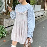 チェック柄フリルティアードチュニック | Outfitter lab | 詳細画像8 