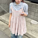 チェック柄フリルティアードチュニック | Outfitter lab | 詳細画像8 