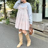 チェック柄フリルティアードチュニック | Outfitter lab | 詳細画像9 