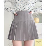 グレー | シンプルプリーツミニスカパン | Outfitter lab