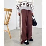 ブラウン | プチレースサイドラインパンツ | Outfitter lab