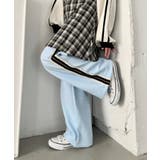 ライトブルー | プチレースサイドラインパンツ | Outfitter lab