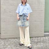ダブルフリルリブフレアパンツ | Outfitter lab | 詳細画像14