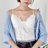 ドットチュールレースランジェリー風キャミソール | Outfitter lab | 詳細画像10 