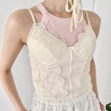 ドットチュールレースランジェリー風キャミソール | Outfitter lab | 詳細画像18 