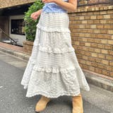 コットンフラワーレースフリルスカート | Outfitter lab | 詳細画像6