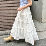 コットンフラワーレースフリルスカート | Outfitter lab | 詳細画像8