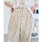 ピンク | 小花柄イージーパンツ | Outfitter lab