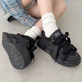 ダブルリボンダッドソール厚底スニーカー | Outfitter lab | 詳細画像6