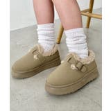 ベージュ | ボアムートン厚底シューズ | Outfitter lab
