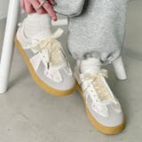 サテンリボンレースジャーマントレーナーシューズ | Outfitter lab | 詳細画像5