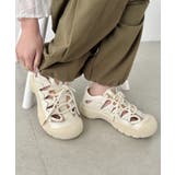 アイボリー | レースアップメッシュスニーカーサンダル | Outfitter lab