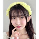 イエロー | ボリュームリボンカチューシャ | Outfitter lab