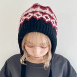 フェアアイル柄イヤーフラップビーニー | Outfitter lab | 詳細画像13