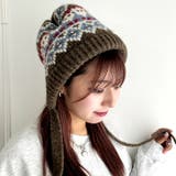 フェアアイル柄イヤーフラップビーニー | Outfitter lab | 詳細画像24