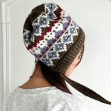 フェアアイル柄イヤーフラップビーニー | Outfitter lab | 詳細画像25