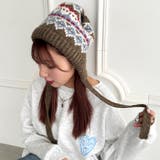フェアアイル柄イヤーフラップビーニー | Outfitter lab | 詳細画像27