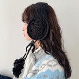 クロシェ編みポンポンイヤーマフ | Outfitter lab | 詳細画像7 