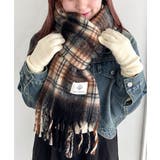 ブラック | ボリュームチェックマフラー | Outfitter lab