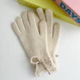 【スマホ対応】バイカラーリボン手袋 | Outfitter lab | 詳細画像10 