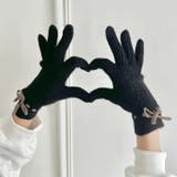 【スマホ対応】バイカラーリボン手袋 | Outfitter lab | 詳細画像13 