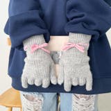 【スマホ対応】バイカラーリボン手袋 | Outfitter lab | 詳細画像17 