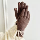 【スマホ対応】バイカラーリボン手袋 | Outfitter lab | 詳細画像24 