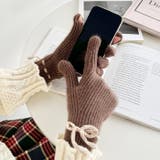 【スマホ対応】バイカラーリボン手袋 | Outfitter lab | 詳細画像26 
