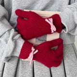 【スマホ対応】バイカラーリボン手袋 | Outfitter lab | 詳細画像38 