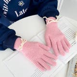 【スマホ対応】バイカラーリボン手袋 | Outfitter lab | 詳細画像43 