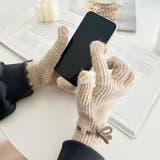 【スマホ対応】バイカラーリボン手袋 | Outfitter lab | 詳細画像31 