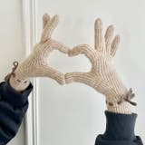 【スマホ対応】バイカラーリボン手袋 | Outfitter lab | 詳細画像33 