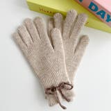 【スマホ対応】バイカラーリボン手袋 | Outfitter lab | 詳細画像34 