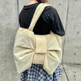 リボンモチーフソフトナイロンショルダーバッグ | Outfitter lab | 詳細画像7 