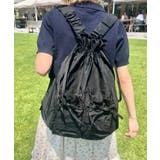 ブラック | ダブルポケットリボンナップサック | Outfitter lab