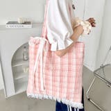 フリルチェックトートバッグ | Outfitter lab | 詳細画像15 